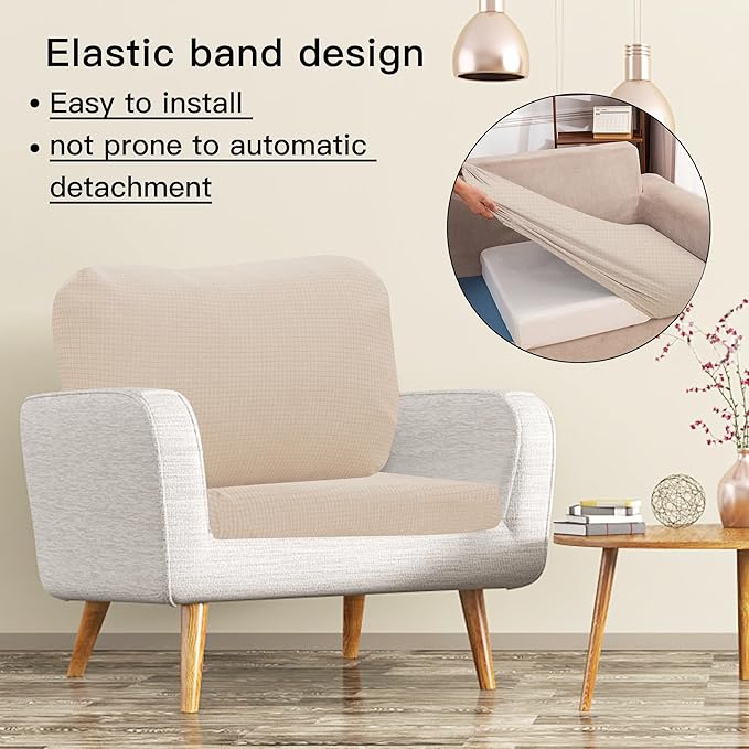 Outdoor Cushion Covers Set,14PCS Patio Furniture Couch Seat Slipcovers, Replacement for Sofa Sectional Chair(Cover，Only)