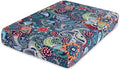 hyha Printed Couch Cushion Covers, Floral Sofa Covers Washable for 2 Cushion Couch, Stretch Pattern Outdoor Cushion Covers for Patio Furniture with Elastic Bottom(Medium, Paisley)