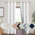 NICETOWN 100% Absolutely Blackout Linen Curtains with Thermal Insulated Liner, Greyish White, 42" Wide, 84" Length Energy Saving Curtains for Living Room 2 Panels Set, Vertical Blinds