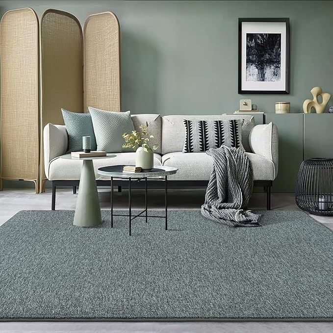 AROGAN Washable 5×7 Living Room Rug, Modern Area Rugs with Soft Memory Foam for Bedroom, Minimalist Non-Slip Indoor Floor Carpet for Dining Room Office Kids Playroom Decor, Grey