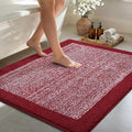 48x32 Large Bathroom Rugs Washable Non Slip, Red Bath Mat for Bathroom Floor Tub, Soft Absorbent Quick Dry Mats for Shower, Bathtub,Home Decor