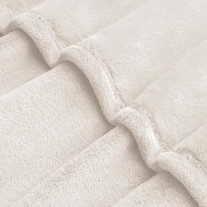 BEDELITE Big Fleece Blanket 120" x 120" (10' x 10'), Super Soft Fluffy Fuzzy Oversized King for Bed, Couch, Sofa, Camping, Extra Large Blanket Fits Your Whole Family, Beige