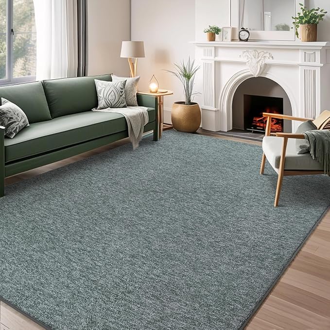 AROGAN Washable 5×7 Living Room Rug, Modern Area Rugs with Soft Memory Foam for Bedroom, Minimalist Non-Slip Indoor Floor Carpet for Dining Room Office Kids Playroom Decor, Grey