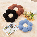Throw Pillow, Blue Daisy Flower Shape Floor Cushion, 17.7 Inch