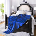 JIAHANNHA Fleece Blanket King Size Royal Blue 108 by 90 Inches Blankets for Couch Sofa Bed 280GSM,Super Soft Cozy and Luxury Bed Blanket for All Season