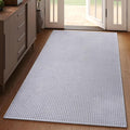 YDKGL 3x5 ft Area Rug Entryway Runner Rug Non Slip Washable, Boho Woven Kitchen Runner Rugs Door Mat Entry Rugs Carpet for Indoor Foyer Backdoor Hallway Floor Bedroom Living Room, Easy Clean, Gray