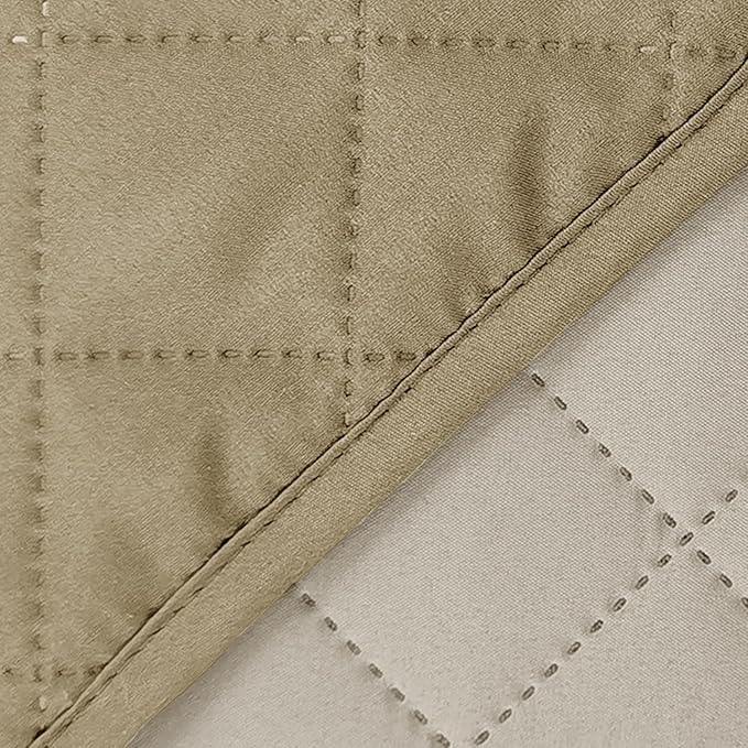 Reversible Loveseat Sofa Covers Couch Cover Furniture Protector(Loveseat Small,Camel/Beige)