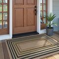 Enfys Modern Geometric Easy Jute Entryway Rug – 3x5