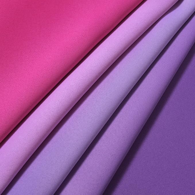 Yakamok Ombre Purple and Pink Curtains for Bedroom, Gradient Room Darkening Curtains 63 inches long,Grommet Thermal Insulated Light Blocking Window Drapes/Curtain for Living Room,52 x 63 Inch,2 Panels