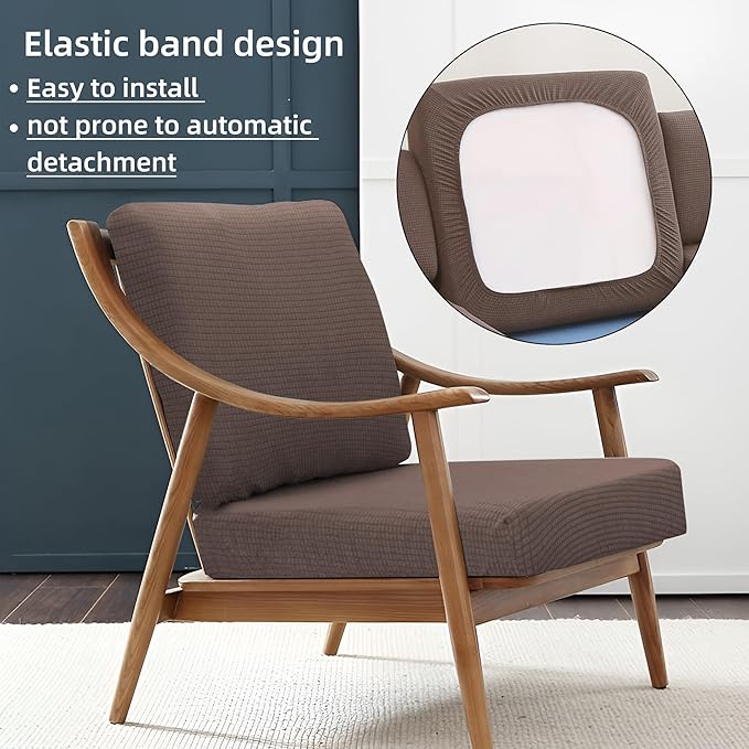 Outdoor Cushion Covers Set,8PCS Patio Furniture Couch Seat Slipcovers, Replacement for Sofa Sectional Chair(Cover，Only)
