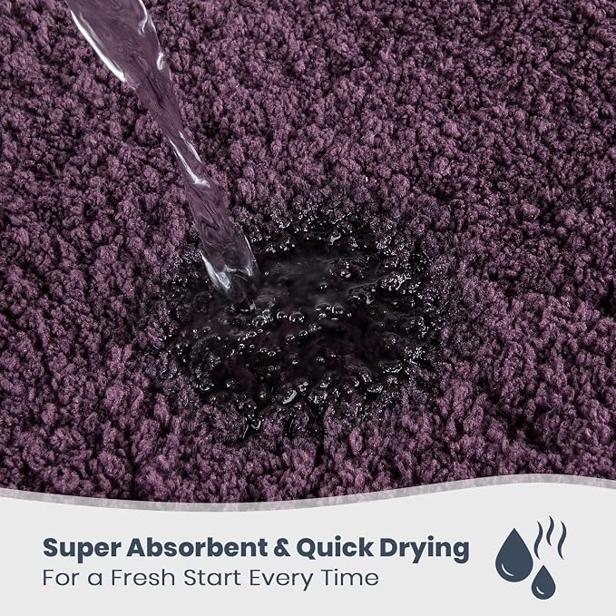 PURRUGS Bathroom Rug Non-Slip Machine Washable 24" x 36", Super Absorbent and - Image 2