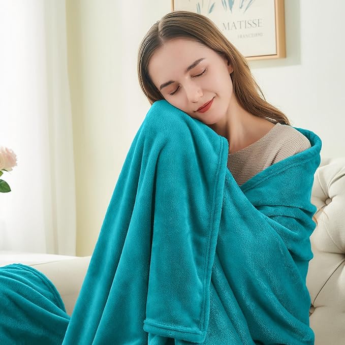BEDELITE Fleece Blanket Twin Size Bluebird Throw Blankets for Couch & Bed, 300GSM Luxury Plush Cozy Fuzzy Blanket 60x80 inches, Super Soft Warm Lightweight Throw Blanket for Travel Camping