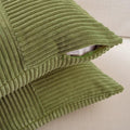 Green 2 Packs Moss Euro Decorative Throw Pillow Covers – 28x28in