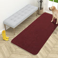 OLANLY Dog Door Mat for Muddy Paws 54x24, Absorbs Moisture and Dirt, Absorbent Non-Slip Washable Doormat, Quick Dry Chenille Mud Mat, Entry Indoor Entryway Carpet for Inside Floor, Caramel Russet