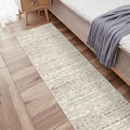 Washable Moroccan Runner Rug 2'6"x8'- Non Slip Living Room Rugs Bedroom Carpet Rubber Backing Hallway Floor Mat for Home Entryway with Low Pile Modern Rug 2'6"x8' Beige