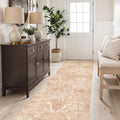 2'6"x8' Washable Hallway Runner Rug - Non Slip Kitchen Runner Rugs with Rubber Backing Vintage Low-Pile Carpet Runners for Entryway Dining Room Laundry Room Home Decor (Brick)