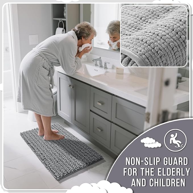 Yimobra Long Bathroom Rugs Non Slip Washable 44x24 Inch - Image 6