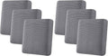 H.VERSAILTEX Super Stretch Individual Seat Cushion Covers Sofa Covers Couch Cushion Cover Slipcover Sets Thick Jacquard Textured Twill Fabric (3 Piece Sofa Cushion Covers, Grey) (Pack of 2)