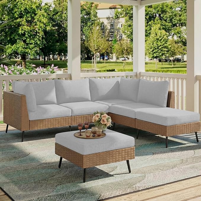 hyha Milk Silk Couch Cushion Covers, Soft Magic Sofa Covers Washable for Cushion Couch, Stretch Sectional Outdoor Cushion Covers for Patio Furniture with Elastic Bottom(Small, Grey)