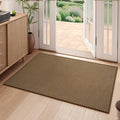 YDKGL 2x3 ft Indoor Door Mat Entryway Rug Non Slip Boho Woven Washable Small Area Rugs Runner, Front Entry Rug Entrance Doormat for Hall Porch Bathroom Kitchen Bedroom, Dark Brown/Coffee 24"x36"