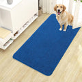 OLANLY Dog Door Mat for Muddy Paws 40x24, Absorbs Moisture and Dirt, Absorbent Non-Slip Washable Doormat, Quick Dry Chenille Mud Mat, Entry Indoor Entryway Carpet for Inside Floor, Deep Navy Blue