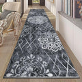 HEBE Hallway Runner Rug 2'x10' Washable Vintage Distressed Area Rugs Non Slip Laundry Rug Runner Boho Floor Carpet Runners for Hallways Entryway Laundry Room Kitchen Bathroom