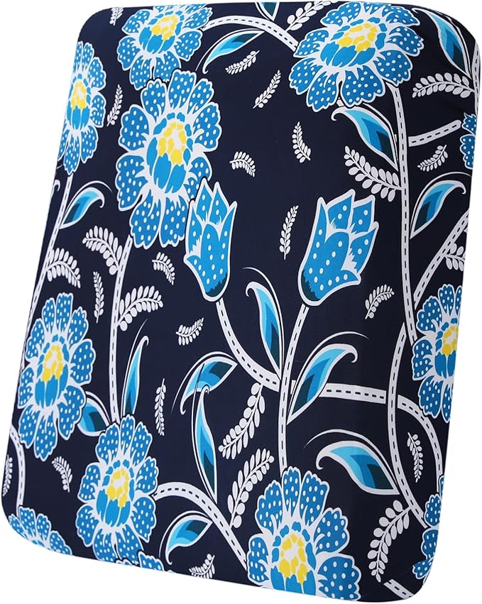 hyha Printed Couch Cushion Covers, Floral Sofa Covers Washable for Cushion Couch, Stretch Pattern Outdoor Cushion Covers for Patio Furniture with Elastic Bottom(Small, Bluebell)