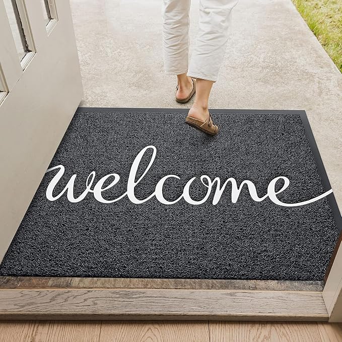 EARTHALL Funny Welcome Mats Outside/Inside 48"x32", Front Door Mat Outdoor Entrance, Indoor Outdoor Mats for Home Entrance, Funny Doormat Outside/Inside Entry, Front Porch Decor for Farmhouse