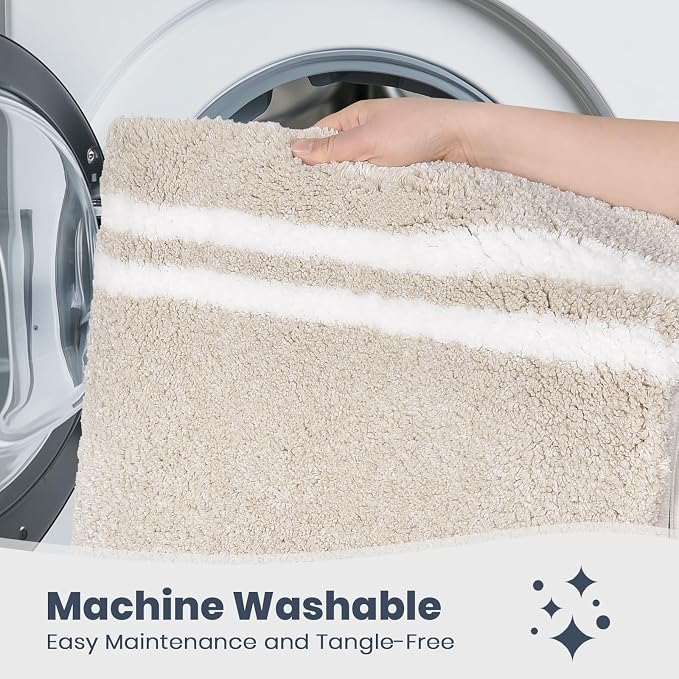 PURRUGS Bathroom Rug Non-Slip Machine Washable 24" x 60", Super Absorbent and - Image 6