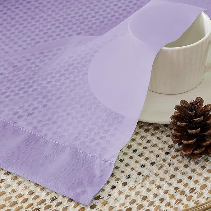 OVZME Lavender Sheer Curtains 84 Inches Long 2 Panels - Soft Light Filtering Window Sheer Panels for Living Room/Bedroom, Top Dual Rod Pocket, 1 Pair, Each 42Wx84L Inches