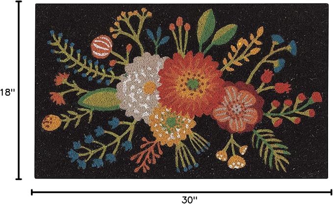 Now Designs Goldenbloom Doormat - Durable, Stylish Entryway Mat for Home and Garden