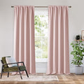 RYB HOME Bedroom Blackout Curtains 84 inches Long, 100% Blackout Thermal Insulated Noise Reducing Curtains for Living Room Nursury, 42 inches Wide by 84 inches Long, Baby Pink