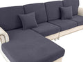 Couch Cushion Cover Loveseat Cover or 2 Seat Sofa Cover Washable Stretch Sectional Sofa Slipcover(1 Piece for Loveseat or Sofa 2-Seater, Dark Grey)