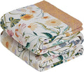 MSGKV The Boho Layer: 60"x80" Cotton Throw Blanket – Full Size for Couch Snuggles, Twin Bed Topper | Lightweight & Breathable Reversible Maximalist Colorful Floral, Decorative Accent