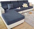 Couch Cushion Covers for Sofa Couch Covers Wear-Resistant Universal Sofa Cover Washable Stretch for Sectional Slipcovers (Texture-Gray Blue,Large Single Seat Cover)