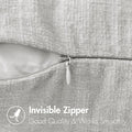 Light Gray Pack of 2 Throw Pillow Covers Soft (18x18 Inch) – 18x18in