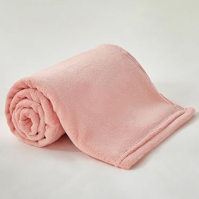BEDELITE Baby Blankets for Boys and Girls 30" x 40", Soft Cozy Fuzzy Fleece Blanket for Kids Infant Newborn, Warm and Breathable Toddler Blanket for Crib Stroller Bed Travel, Pink