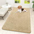 OLANLY Dog Door Mat for Muddy Paws 59x32, Absorbs Moisture and Dirt, Absorbent Non-Slip Washable Doormat, Quick Dry Chenille Mud Mat for Dogs, Entry Indoor Entryway Carpet for Inside Floor, Sand