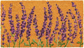 Juvale Lavender Floral Door Mat - 17 x 30 in, Purple Coir - Welcome Mat for Front Door & Entryway - Coir Doormat for Patio & Porch