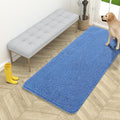 OLANLY Dog Door Mat for Muddy Paws 54x24, Absorbs Moisture and Dirt, Absorbent Non-Slip Washable Doormat, Quick Dry Chenille Mud Mat, Entry Indoor Entryway Carpet for Inside Floor, Cornflower Blue