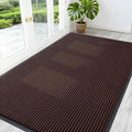 OLANLY Front Door Mat Indoor Outdoor Entrance, Waterproof Heavy Duty Doormat, Fade Resistant, Low Profile, Easy Clean Patio Porch Welcome Floor Mats for Entry, 59x35, Brown