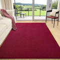 AROGAN Modern Shag Area Rug for Living Room, 5x7 Feet Washable Indoor Floor Carpet, Plush Memory Foam Bedside Rugs for Kids Girls Teens, Low Pile Decor, Wine Red