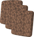 Leather Look Couch Cushion Covers Sofa Seat Slipcovers Sets Couches Furniture Protector for Sectional Armchair Loveseat Pets Kids Stretch Spandex Fabric (3 Cushion Sofa, Brown Leaf)