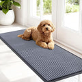 OLANLY Front Door Mat Indoor Outdoor Entrance, Waterproof Heavy Duty Doormat, Fade Resistant, Low Profile, Easy Clean Patio Porch Welcome Floor Mats for Entry, 47x17, Ash Grey