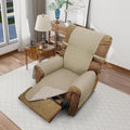 Recliner Chair Covers Reversible Sofa Cover Couch Cover for Pets Lazy Boy Furniture Protector(28''Recliner,Sand/Beige)