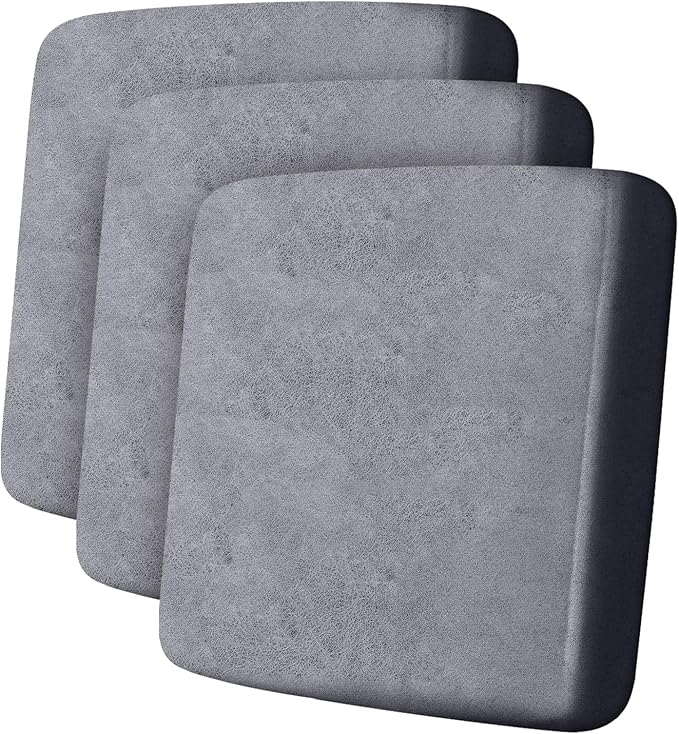 Leather Look Couch Cushion Covers Sofa Seat Slipcovers Sets Couches Furniture Protector for Sectional Armchair Loveseat Pets Kids Stretch Spandex Fabric (3 Cushion Sofa, Light Brown)