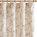 jinchan Floral Curtains Lined Linen Blend Curtain for Living Room 84 Inch Length Taupe Farmhouse Flower Patterned Curtain French Country Curtains Drapes Back Tab Rod Pocket 2 Panels