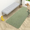 OLANLY Dog Door Mat for Muddy Paws 54x24, Absorbs Moisture and Dirt, Absorbent Non-Slip Washable Doormat, Quick Dry Chenille Mud Mat for Dogs, Entry Indoor Entryway Carpet for Inside Floor, Sage Green
