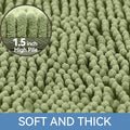 Bath Rug, 36 x 24 Inch Microfiber Chenille, Non-Slip and Quick-Dry