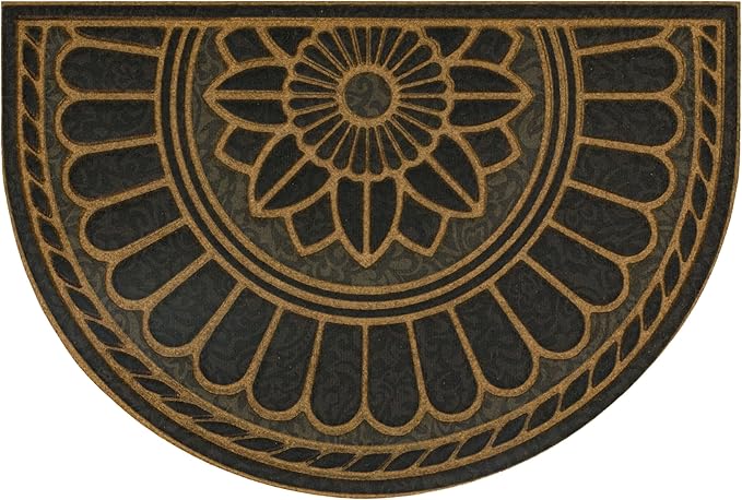 Mohawk Home Swirl Style Casual Ornamental Charcoal 2' X 3' All Weather Outdoor Door Mat Perfect for Porch, Garage
